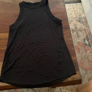 Lulu lemon black high neck tank top. Size 6